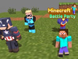 Gra Party Minecraft z walkami w Internecie