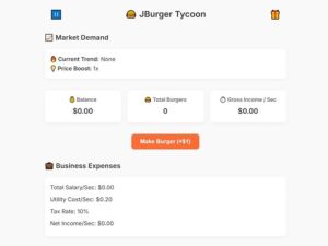 Gra Burgers Tycoon w Internecie