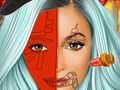 Gra Kylie Jenner: Sztuka malowania twarzy na Halloween  w Internecie