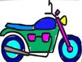Gra Powrót do szkoły: kolorowanie motocykla  w Internecie