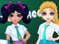 Gra Konkurs na projekt torby szkolnej Jacqueline i Eliza  w Internecie