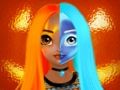 Gra Księżniczka Halloween Makeup Halffaces Tutorial  w Internecie