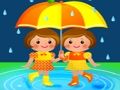 Gra Puzzle dla dzieci w deszczowy dzień  w Internecie