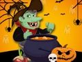Gra Halloweenowa gra logiczna ze słowem czarownic  w Internecie
