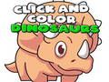 Gra Kliknij i pokoloruj dinozaury  w Internecie