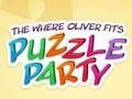 Gra Zabawa „Gdzie Oliver pasuje do puzzli”.  w Internecie