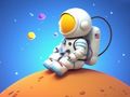Gra Kolorowanka: Spaceman siedzi  w Internecie