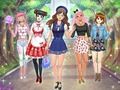 Gra Ubieranka anime z liceum  w Internecie