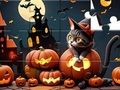 Gra Układanka: Halloweenowy kot  w Internecie
