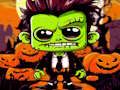 Gra Puzzle Halloween Franky i Wampir  w Internecie