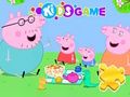 Gra Puzzle: Rodzinny piknik ze Świnką Peppą w Internecie Gra Puzzle: Rodzinny piknik ze Świnką Peppą w Internecie
