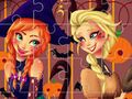 Gra Halloweenowa układanka księżniczki  w Internecie