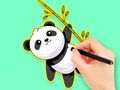 Gra Kolorowanka: Panda je bambusa  w Internecie
