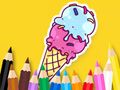 Gra Kolorowanka: Fajne lody  w Internecie