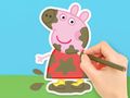 Gra Kolorowanka: Peppa w błocie  w Internecie