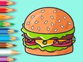 Gra Kolorowanka: Pyszny Hamburger  w Internecie