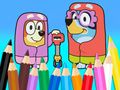 Gra Kolorowanka: Babcie Bluey Flossing  w Internecie