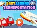Gra Dziecko uczy się transportu  w Internecie