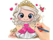 Gra Kolorowanka: Księżniczka lalka Chibi  w Internecie
