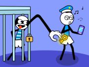 Gra Puzzle Stickman Troll Złodziej  w Internecie