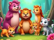 Gra Puzzle z nazwami zwierząt  w Internecie