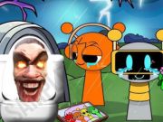Gra Toaleta Skibidi w zamku Sprunki Panic  w Internecie