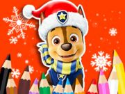 Gra Kolorowanka: Paw Patrol Christmas  w Internecie