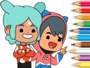 Gra Kolorowanka: Toca Boca Friends  w Internecie
