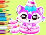 Gra Kolorowanka: urodziny Baby Fluff  w Internecie