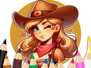 Gra Kolorowanka: Cowgirl  w Internecie