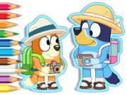 Gra Kolorowanka: Bluey Camping  w Internecie