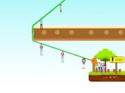 Gra Zipline ludzie ratują  w Internecie