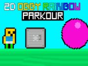 Gra 2d Obby Rainbow Parkour  w Internecie