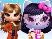 Gra Kitty Squad Winter Dress Up  w Internecie