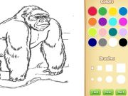 Gra Kolorowanka książka dla dzieci: Zwierząt zoo w Internecie