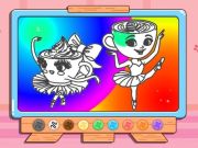 Gra Kolorowanka książka: Ballerina Kapuchino w Internecie