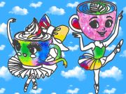 Gra Kolorowanki dla dzieci: Ballerina Kapuchino w Internecie
