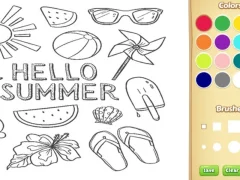 Gra Hello Summer Coloring Book for Kids w Internecie