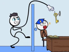 Gra Stickman Troll Thief Puzzle w Internecie