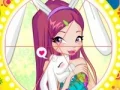 Gra Winx bunny style: Round Puzzle w Internecie