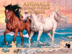 Gra Animals Jigsaw Puzzle Horses w Internecie