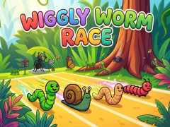 Gra Wiggly Worm Race w Internecie