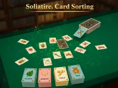 Gra Solitaire. Card Sorting w Internecie