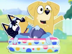 Gra Jigsaw Puzzle: Bluey Dad Baby w Internecie