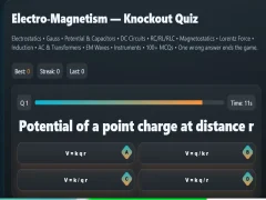 Gra Electro-Magnetism - Knockout Quiz w Internecie