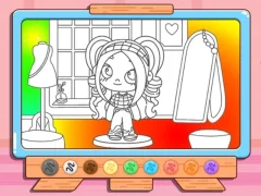 Gra Coloring Book: Avatar Girl Dress Up Shopping w Internecie