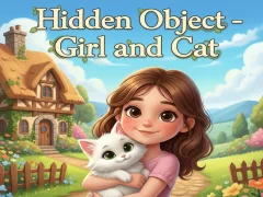 Gra Hidden Object - Girl and Cat w Internecie