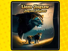Gra Lions Jigsaw Jigsaw w Internecie