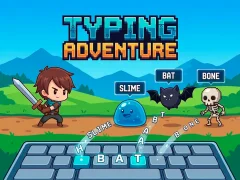Gra Typing Adventure w Internecie