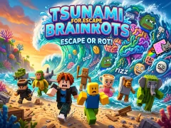 Gra Tsunami For Escape Brainrots w Internecie